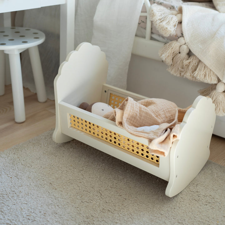 Jabadabado - Dolls Cradle - White - Mabel & Fox