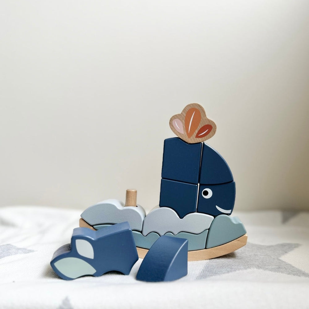 Speedy Monkey - Whale Rocking Stacker - Mabel & Fox