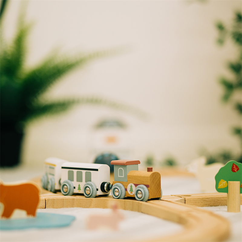 Bigjigs Toys Woodland Animal Train Set