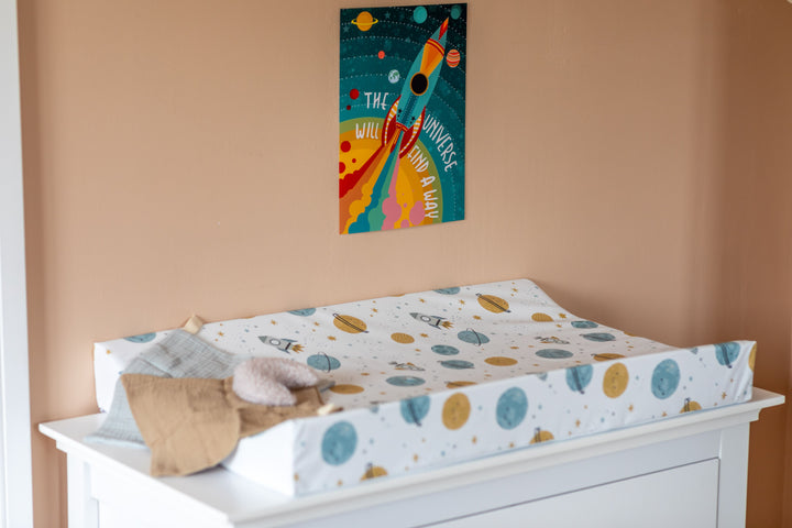 Mabel & Fox - Wedge Baby Changing Mat - Space Explorer - Mabel & Fox