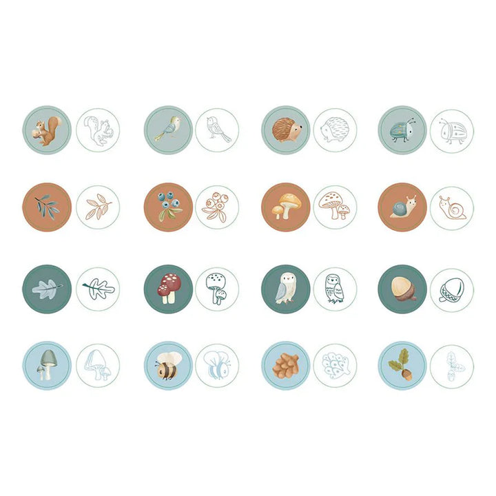 Little Dutch - Self Inking Stamps - Forest Friends - Mabel & Fox