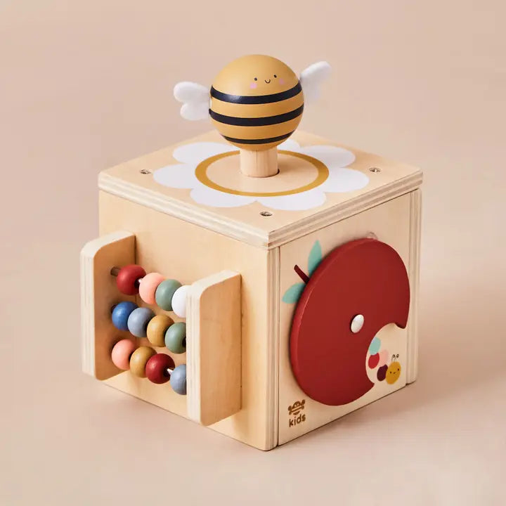 Just Bee Kids - Wooden Mini Activity Cube - Mabel & Fox