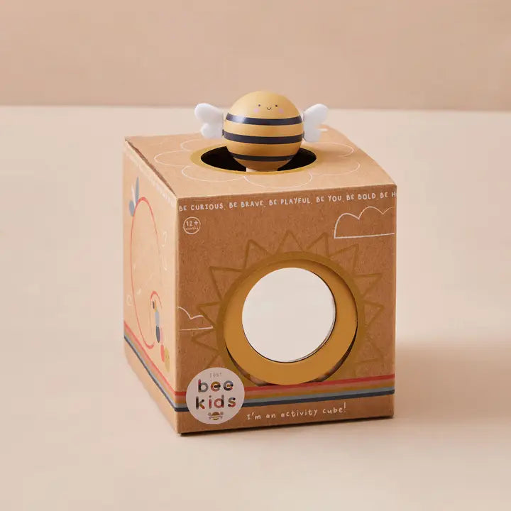 Just Bee Kids - Wooden Mini Activity Cube - Mabel & Fox