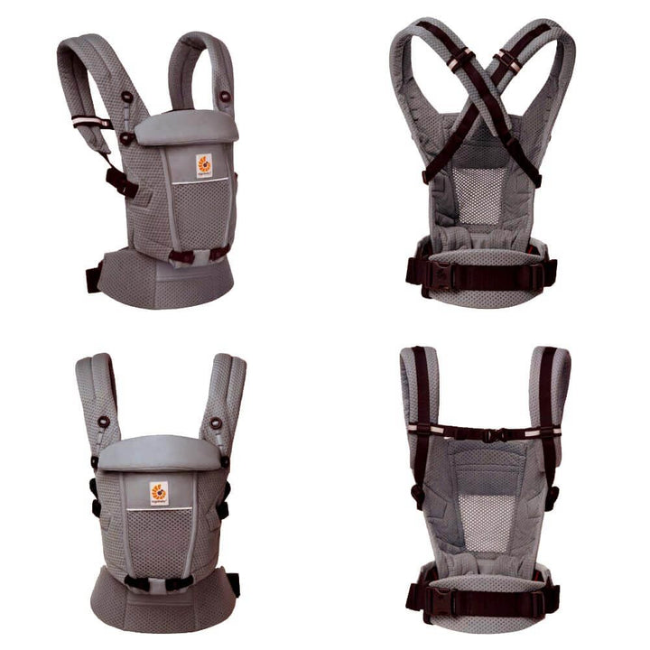 Ergo Baby - Adapt Soft Flex Mesh - Graphite Grey - Mabel & Fox