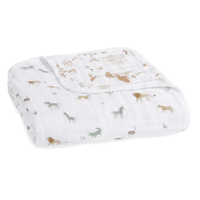 Aden Anais Cotton Muslin Dream Blanket Safari Dream Mabel Fox