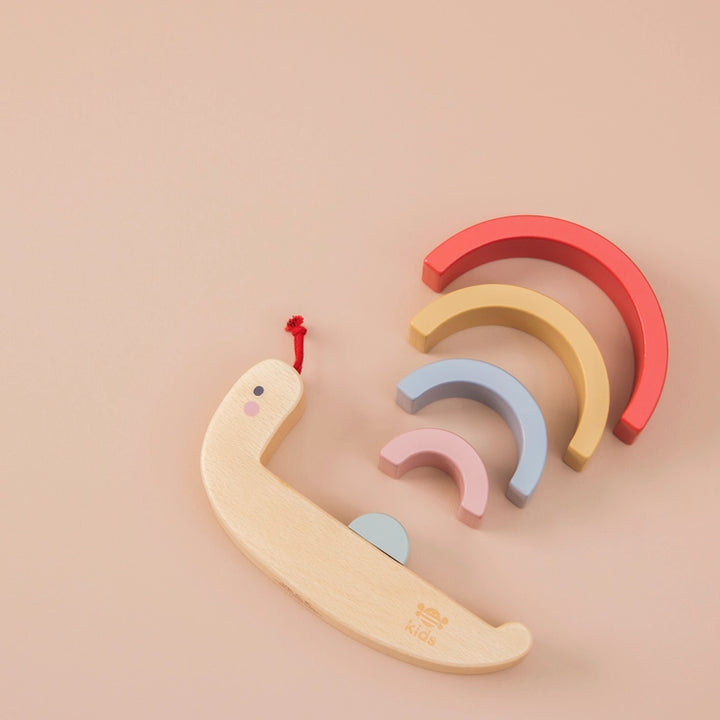 Just Bee Kids - Wooden Stacker - Snail - Mabel & Fox