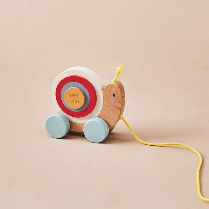 Just Bee Kids - Wooden Pull Along Snail - Mabel & Fox