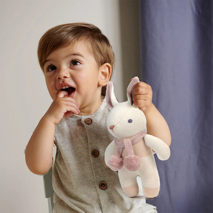 ThreadBear Designs - Bunny Rattle - Cream - Mabel & Fox