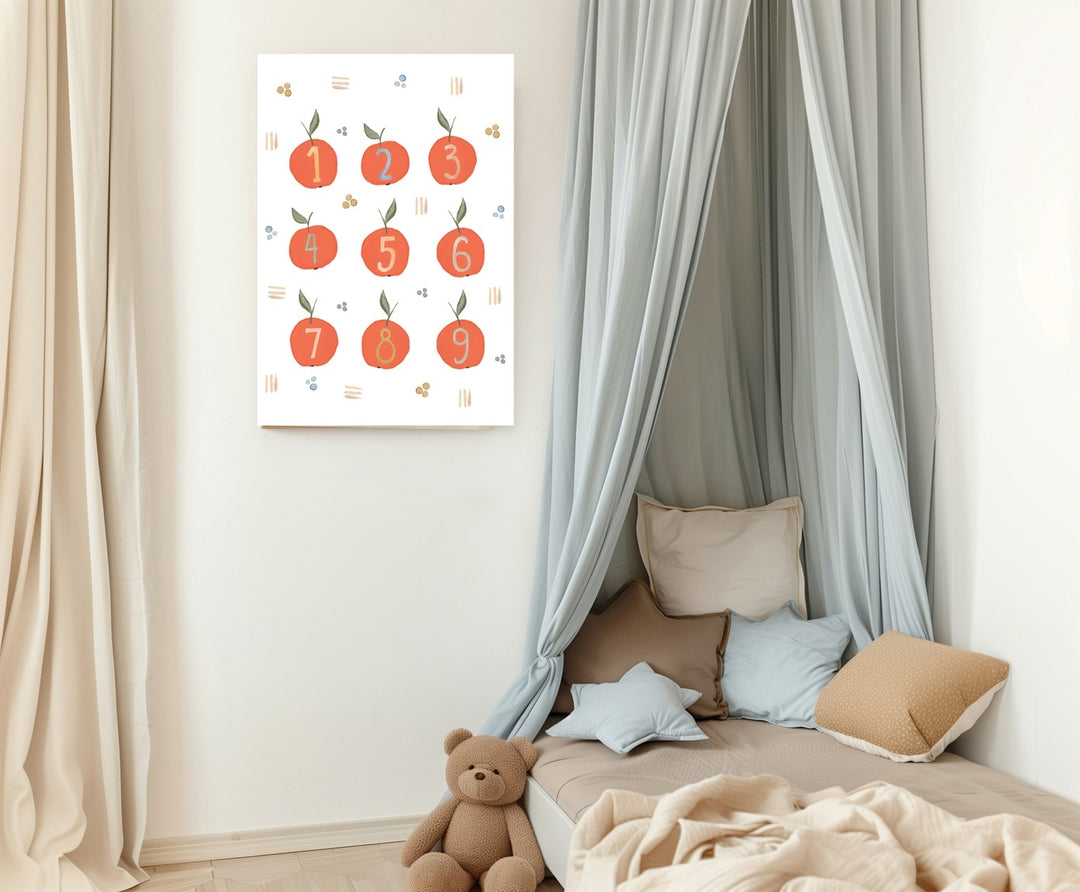 Kumo Art Prints - Art Print - Apple Number Chart