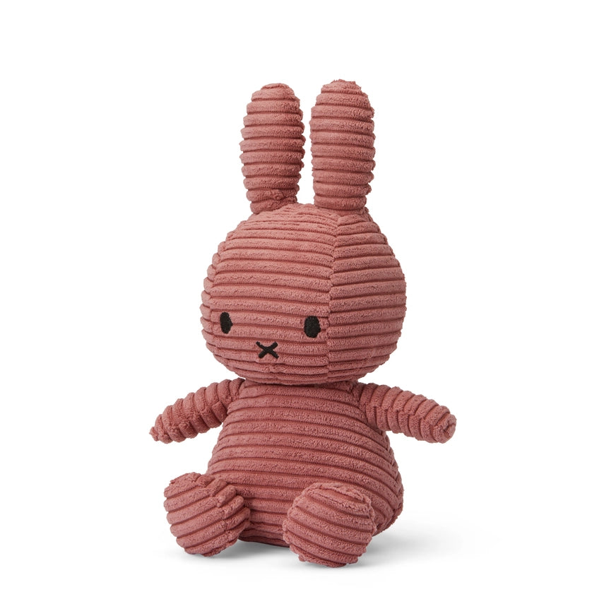 Miffy - Eco Cuddly Toy - Corduroy Dusty Rose - 23cm - Mabel & Fox