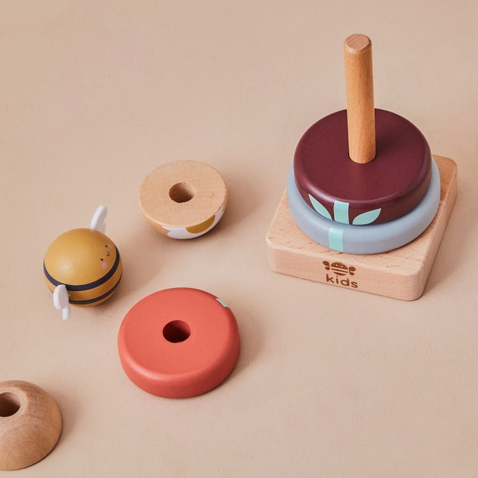 Just Bee Kids - Wooden Bee Stacking Toy - Mabel & Fox