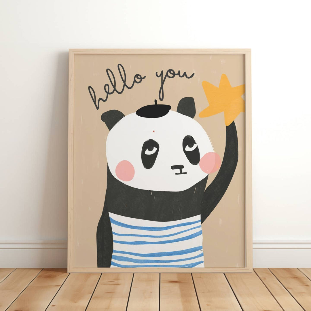 Lara & Kin - Art Print - Hello You - Panda