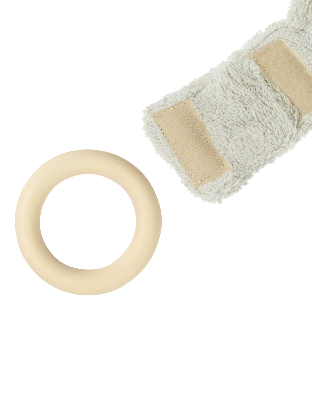 Nobodinoz-Bunny Teether Ring- Sage Green - Mabel & Fox