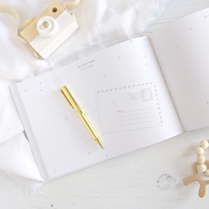 Blush & Gold - Baby Memory Book - Safari - Mabel & Fox