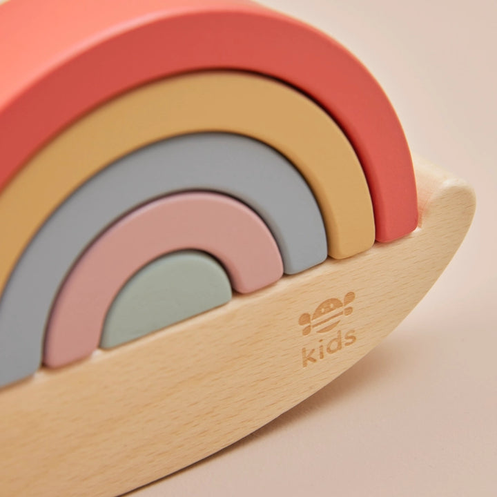 Just Bee Kids - Wooden Stacker - Snail - Mabel & Fox