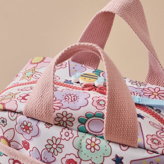 Just Bee Kids - Insulated Lunch Bag - Retro Florals - Mabel & Fox
