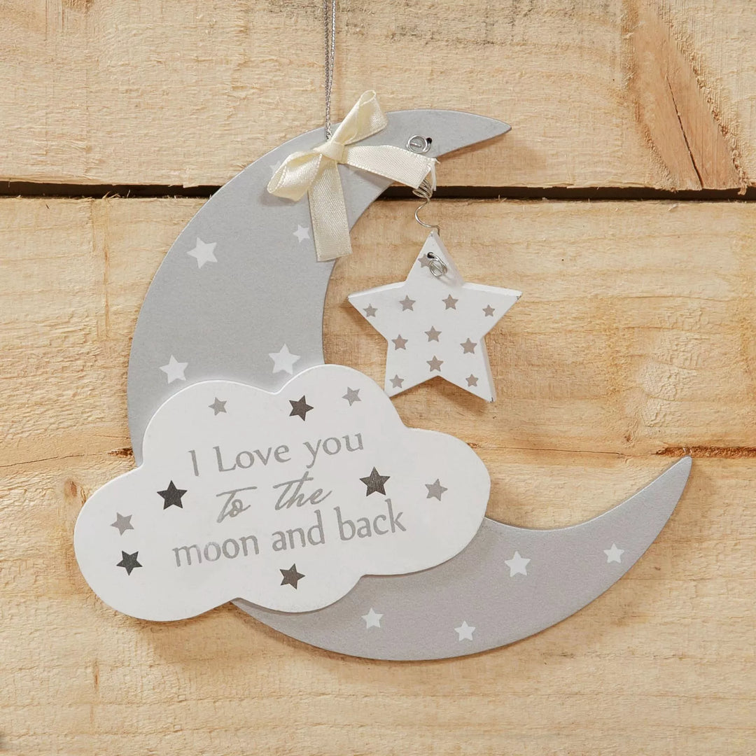 Mabel & Fox - Hanging Plaque - Moon & Star