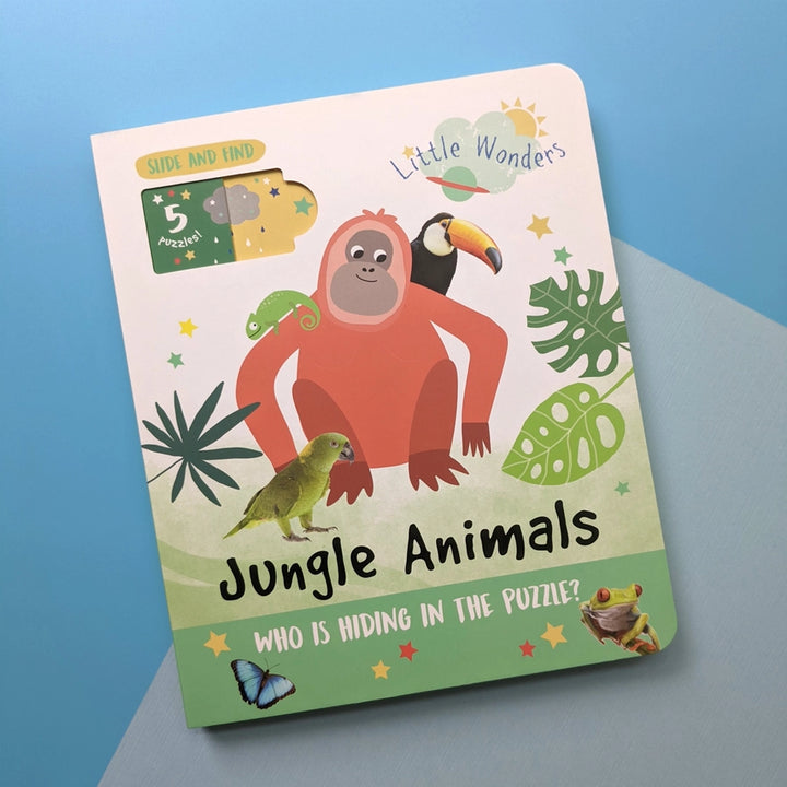 Little Wonders Puzzle Slider Book - Jungle Animals - Mabel & Fox
