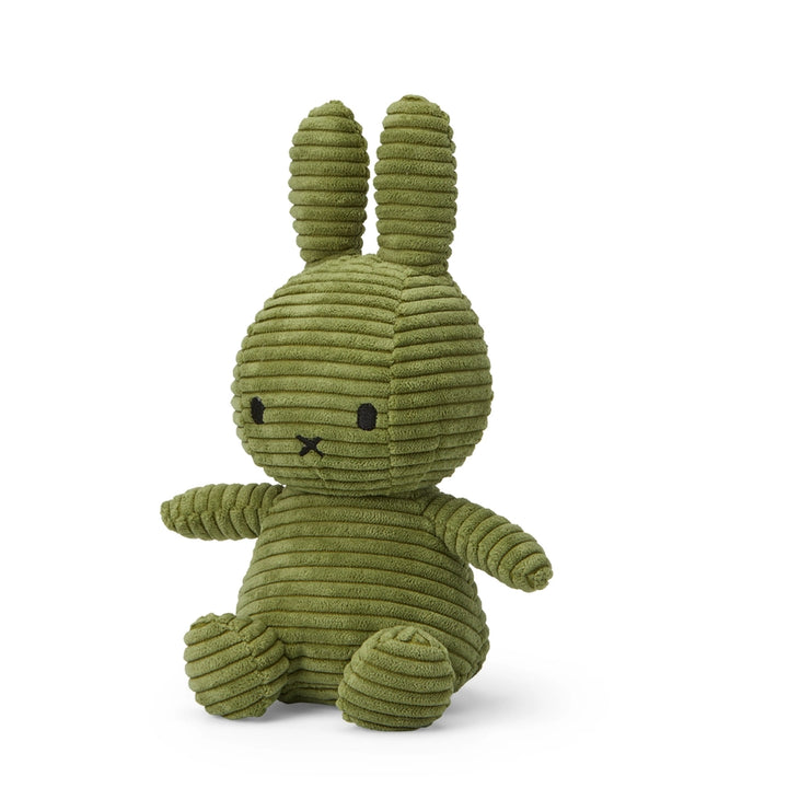 Miffy - Eco Cuddly Toy - Corduroy Olive - 23cm - Mabel & Fox