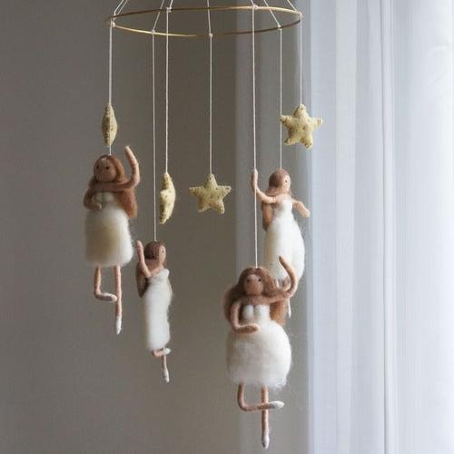 Gamcha - Baby Cot Mobile - Ballerina - Mabel & Fox