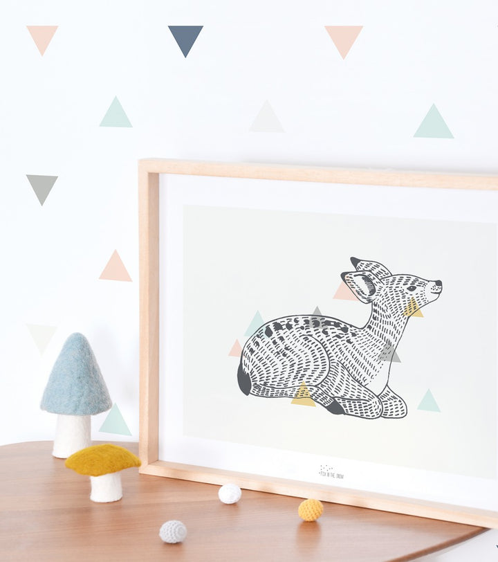 Lilipinso - Art Print - Enchanted Deer - 30x40 cm - Mabel & Fox