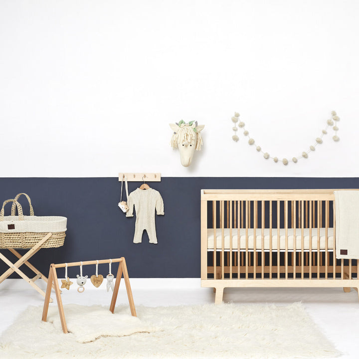 The Little Green Sheep - Crib Linen Sheets - Linen - Mabel & Fox