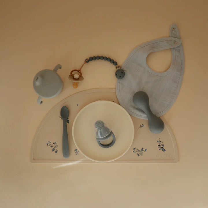 Mushie - Silicone Baby Rattle -Tradewinds - Mabel & Fox