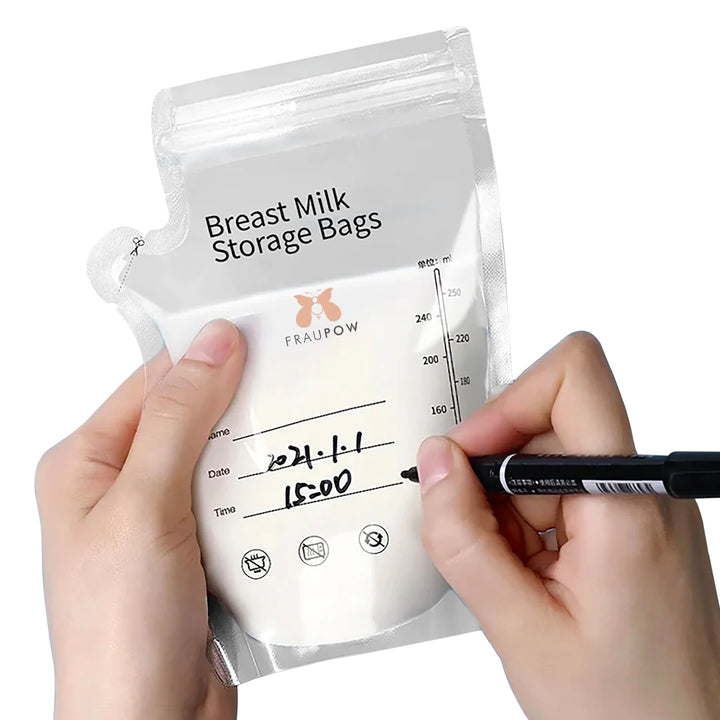 Fraupow - Breast Milk Storage Bags (30 Pack) - Mabel & Fox