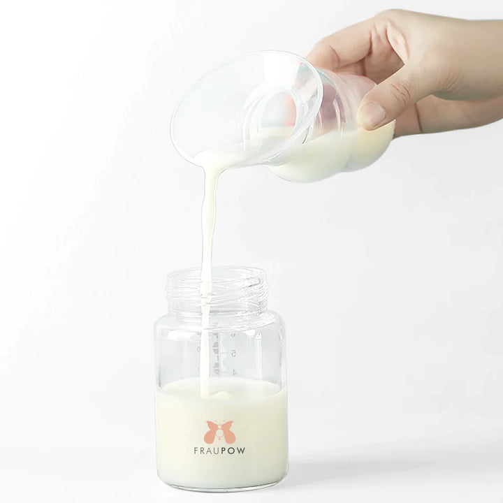 Fraupow - Silicone Breast Pump - Manual Breast Pump & Milk Collector - Mabel & Fox