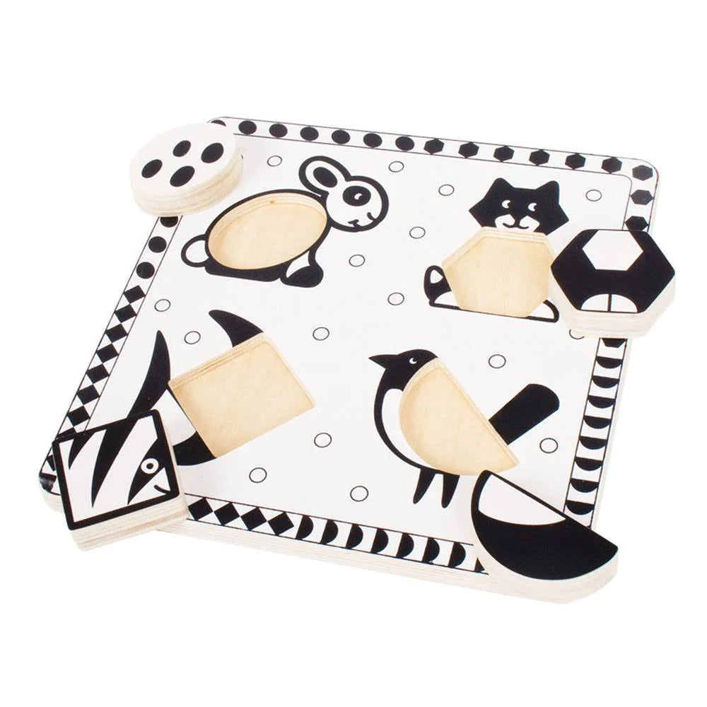 Bigjigs Toys - Puzzle - Pets Black and White