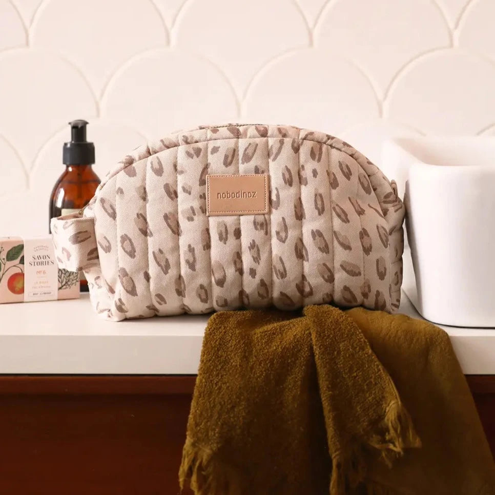 Nobodinoz - Hyde Park Vanity Case - Leonie Latte - Mabel & Fox