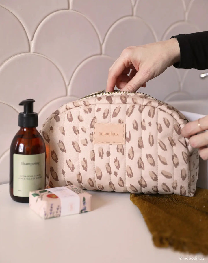 Nobodinoz - Hyde Park Vanity Case - Leonie Latte - Mabel & Fox
