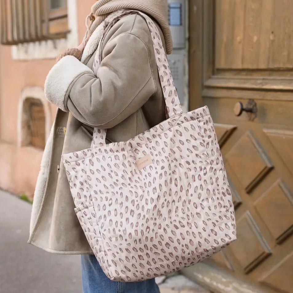 Nobodinoz - Hyde Park Tote Bag - Leonie Latte - Mabel & Fox