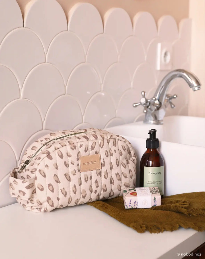 Nobodinoz - Hyde Park Vanity Case - Leonie Latte - Mabel & Fox