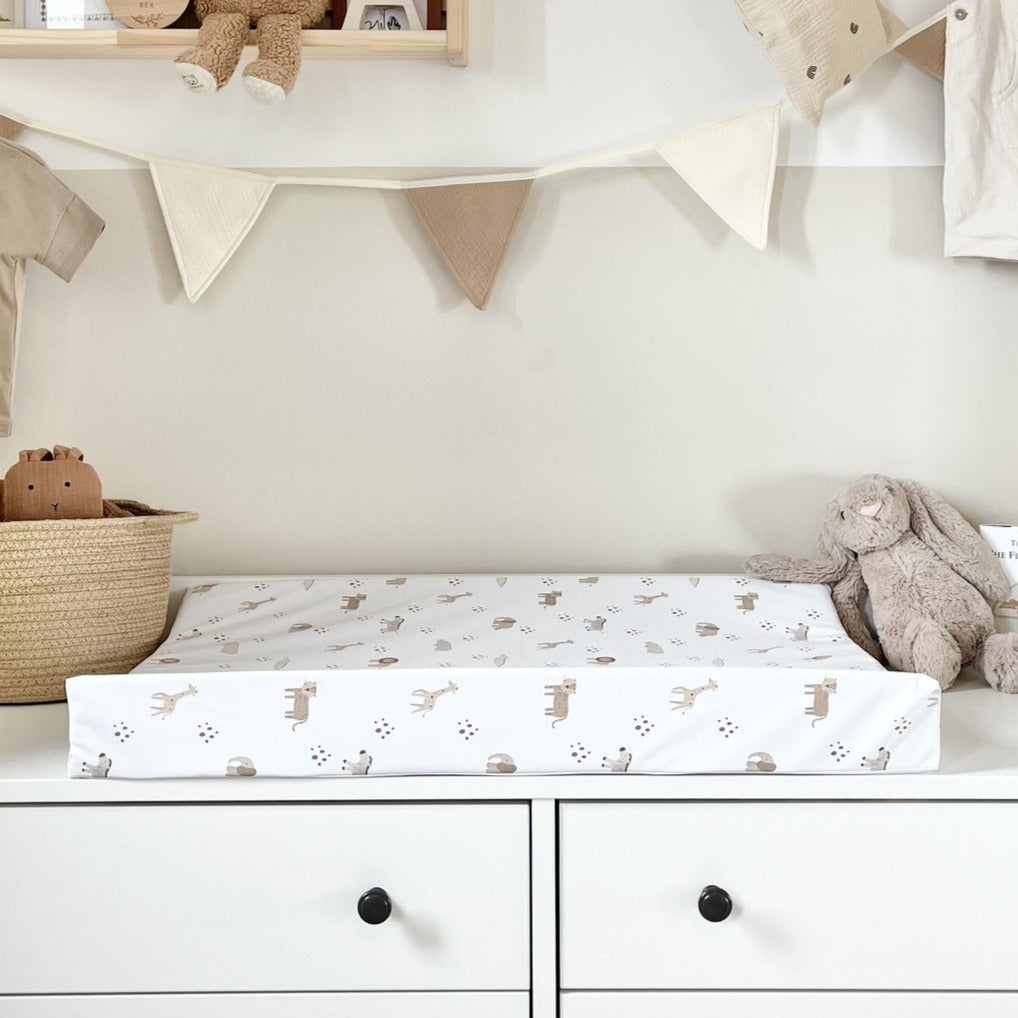 Mabel & Fox - Wedge Baby Changing Mat - Boho Safari - Mabel & Fox