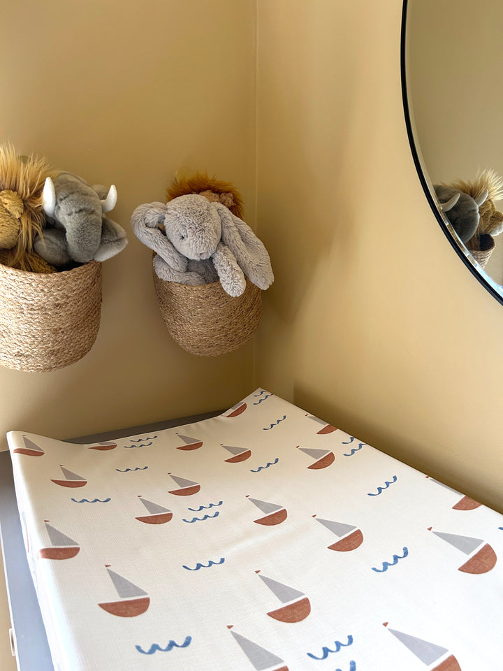 Mabel & Fox - Wedge Baby Changing Mat - Sail Away