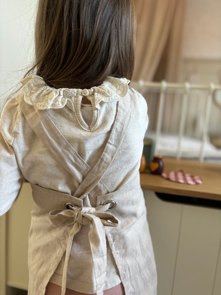 ThreadBear - Personalised Linen Apron - Bear