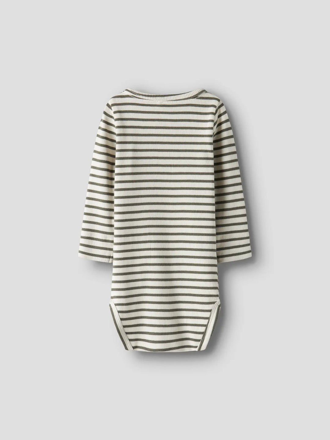Name It - Striped Bodysuit - Dusty Olive
