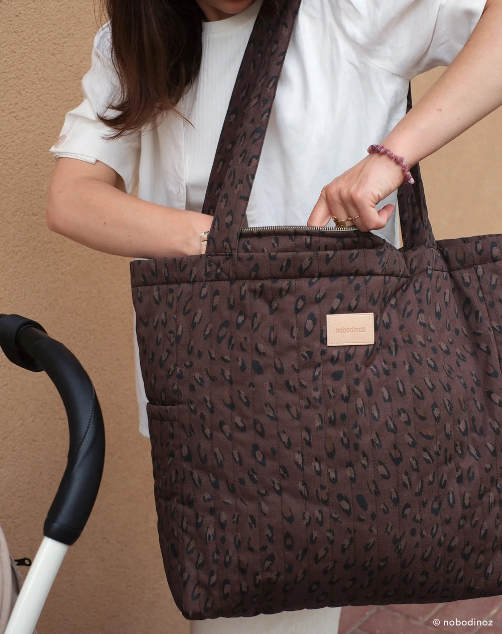 Nobodinoz-Hyde Park Tote Bag- Leonie Brown - Mabel & Fox