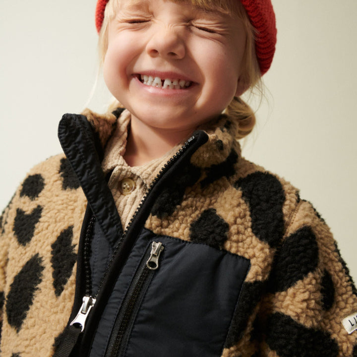 Liewood - Nolan Pile Jacket - Mega Leo / Oat Mix
