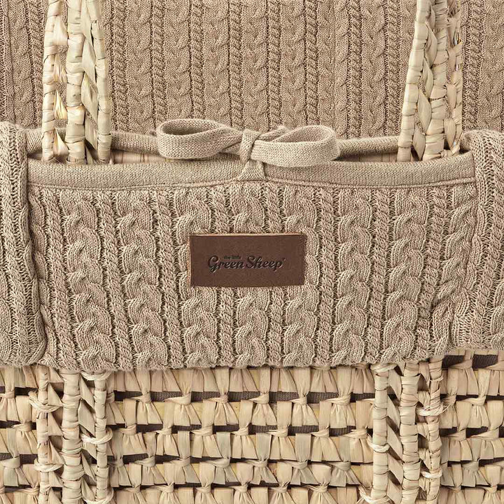 The Little Green Sheep - Moses Basket & Mattress Bundle - Mabel & Fox