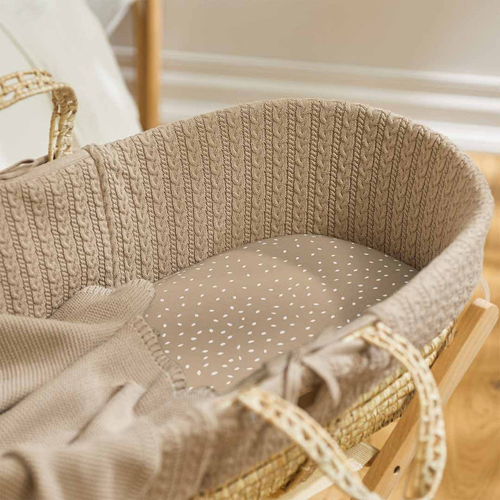 The Little Green Sheep - Moses Basket & Mattress Bundle - Mabel & Fox