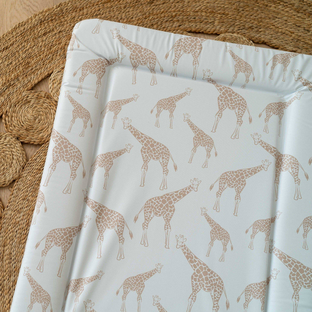 Mabel & Fox - Baby Changing Mat - Beige Giraffe - Mabel & Fox