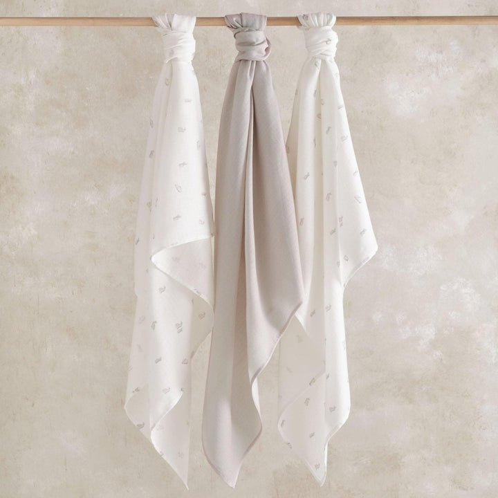 Mamas & Papas - Large Muslin Squares (3 Pack) - Bunny