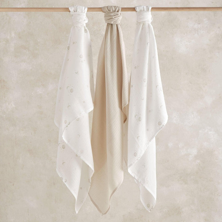 Mamas & Papas - Large Muslin Squares (3 Pack) - Cosmic Sky