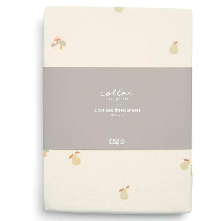 Mamas & Papas - Cotbed Fitted Sheet (Pack of 2) - Woodland Print