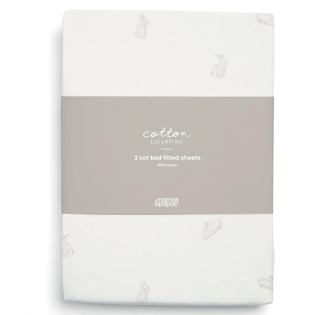 Mamas & Papas - Cotbed Fitted Sheet (Pack of 2) - Bunny
