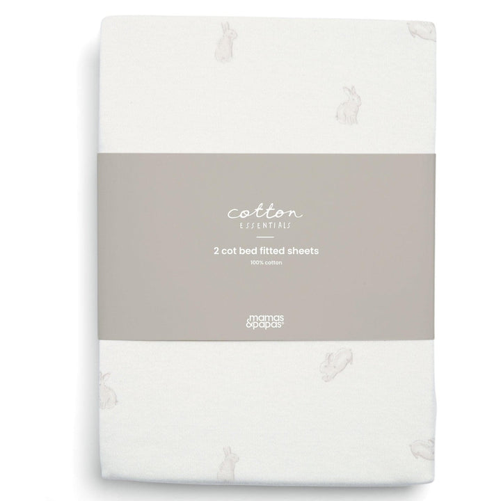 Mamas & Papas - Cotbed Fitted Sheet (Pack of 2) - Bunny