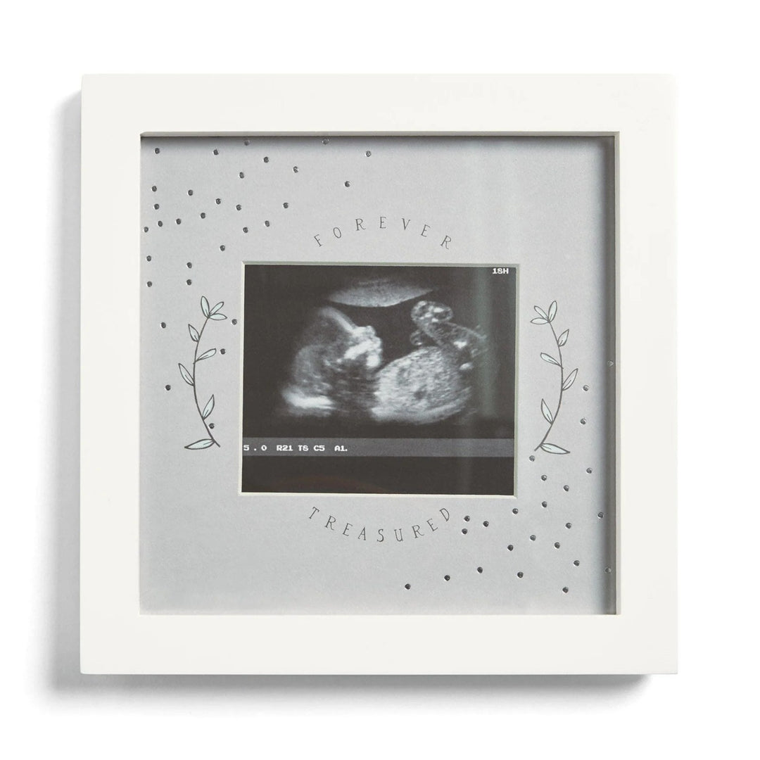 Mamas & Papas - Baby Scan Photo Frame White - Forever Treasured - Mabel & Fox