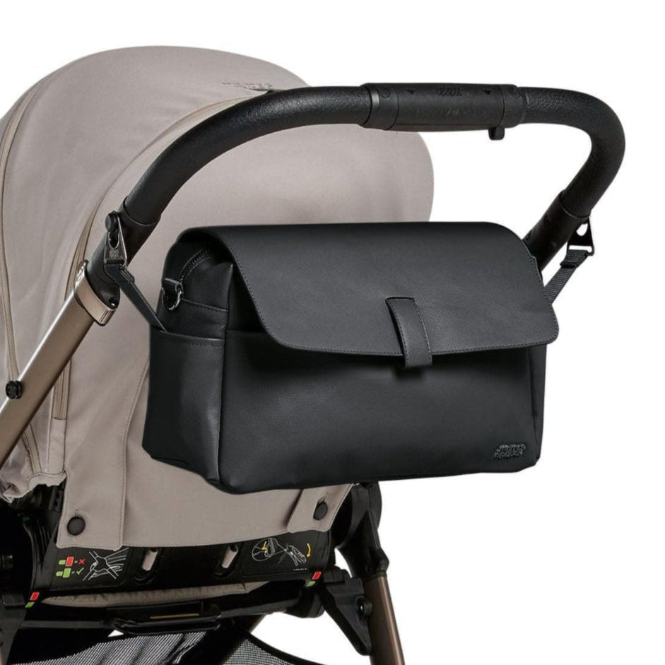 Mamas Papas Eco Leather Stroller Organiser Black Mabel Fox